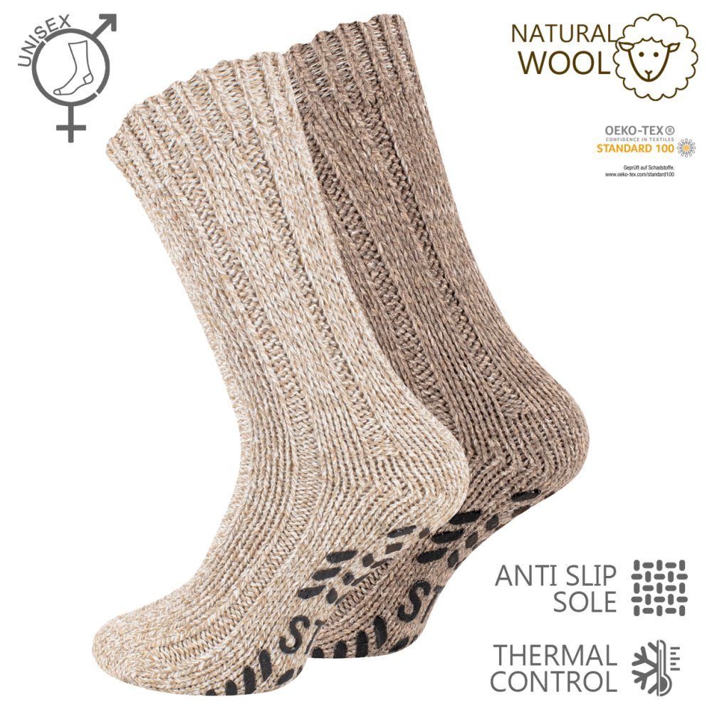 Noorse wollen sokken | Anti-slip zool