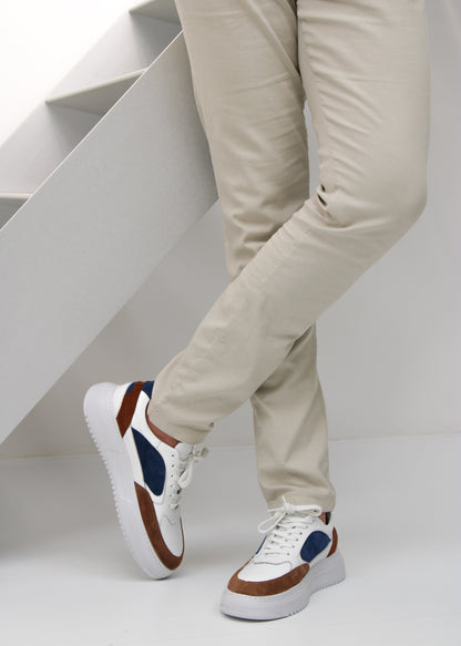 Ivory Suède Sneaker - Wit