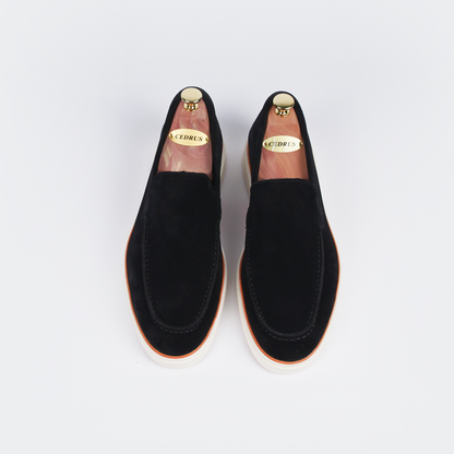 Heritage Suède Loafer Zwart – perfect voor formele gelegenheden.